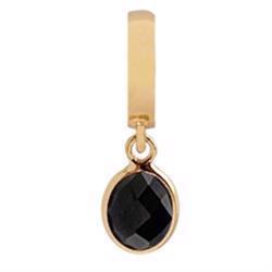 Image of Christina Collect dream forgyldt charm med sort onyx